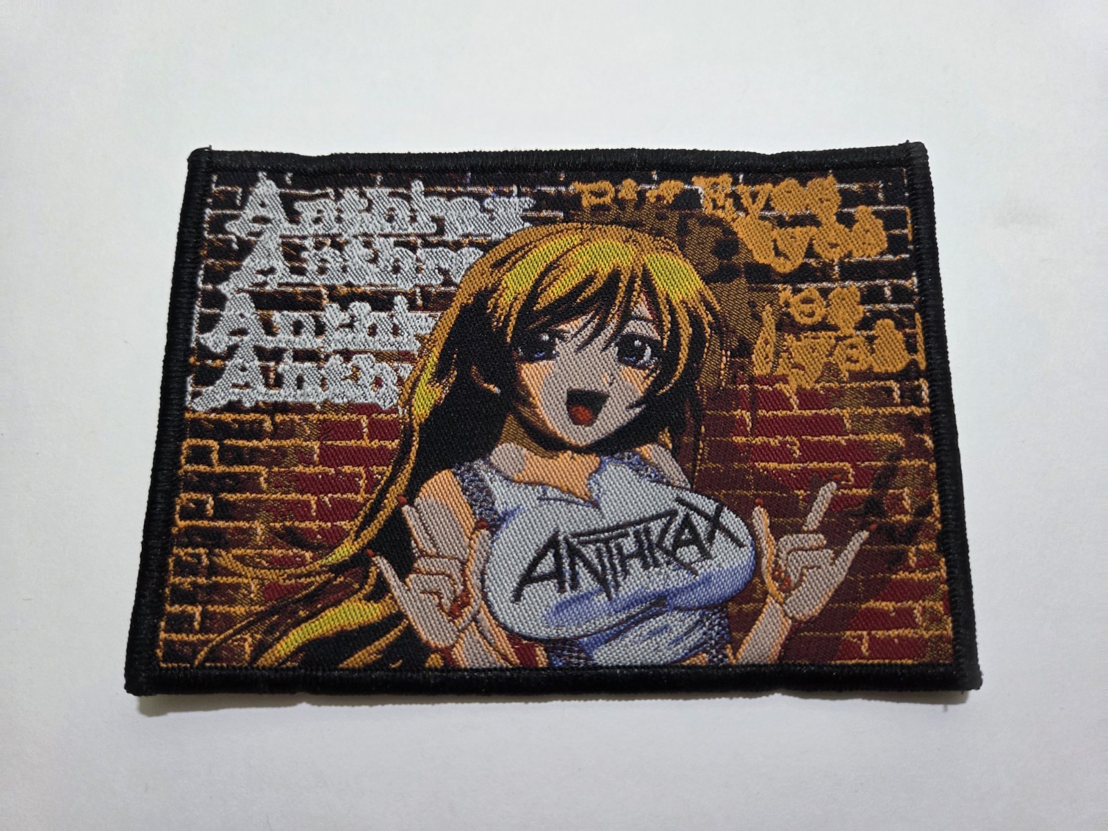 ANTHRAX BIG EYES THRASH METAL WOVEN PATCH