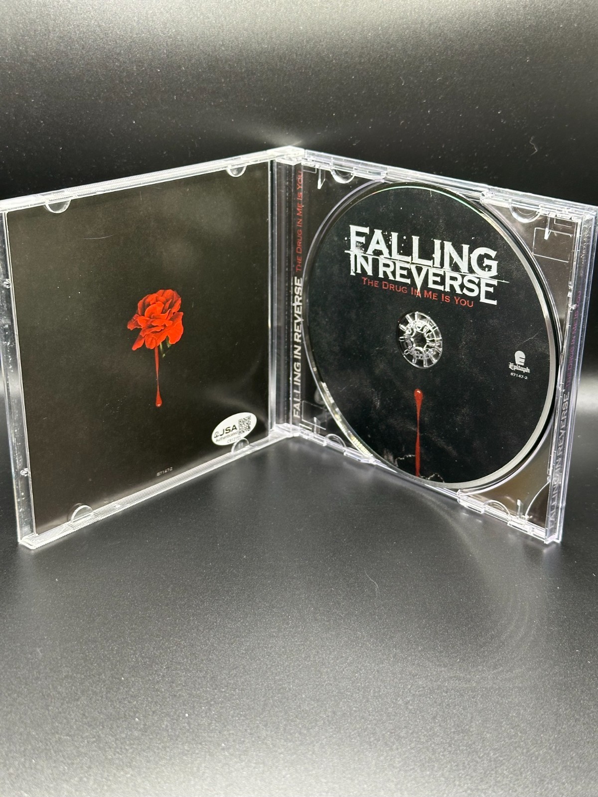 FALLING IN REVERSE Autographed “Drug In Me Is You” CD JSA Signed Ronnie Radke +4