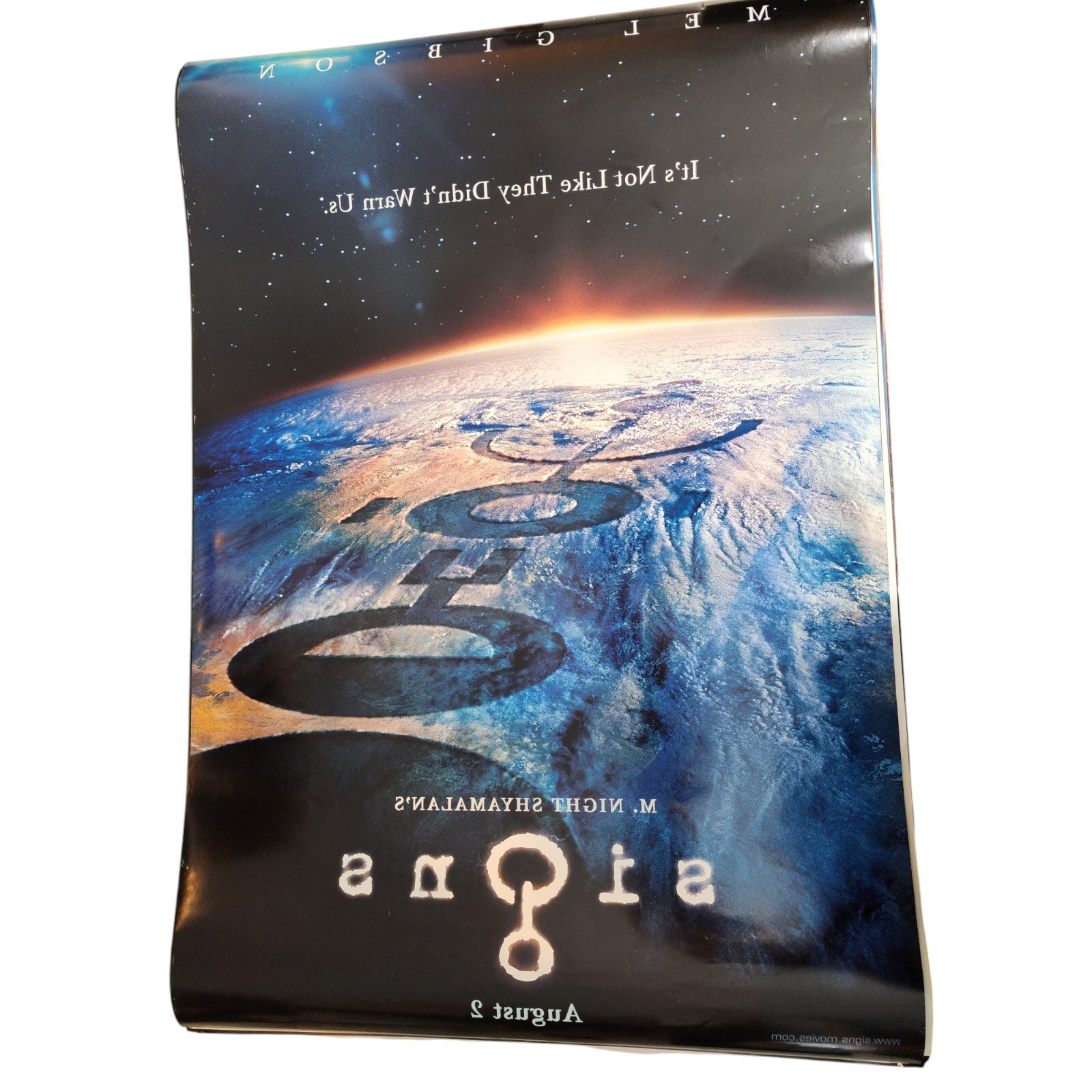 2002 Signs Gibson Science Fiction Double Sided 27″ x 41″ Theatrical Movie Poster