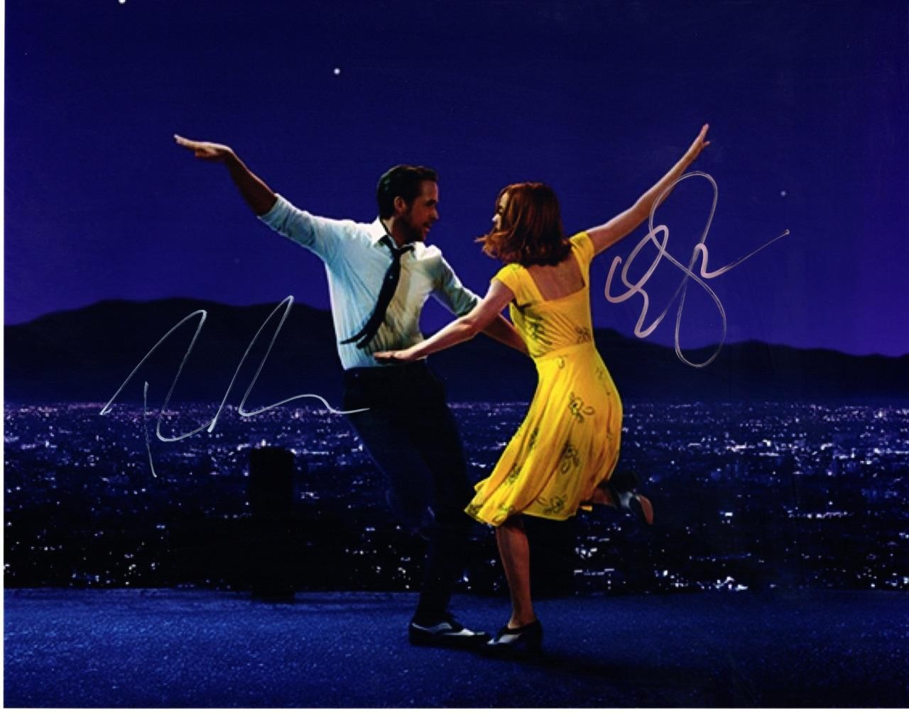 Emma Stone Ryan Gosling 11×14 Signed Autographed Photo Picture with COA