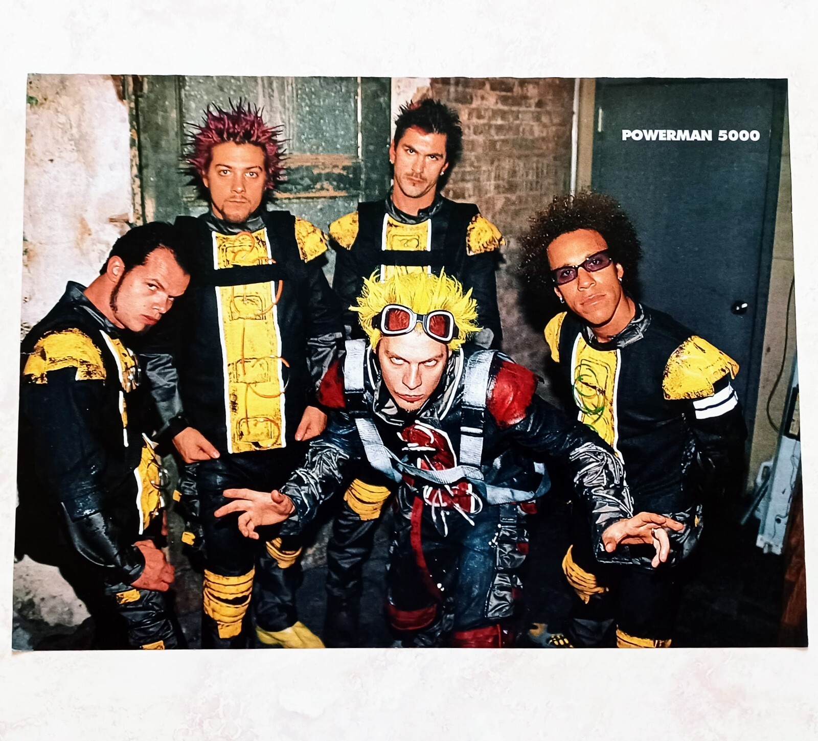 POWERMAN 5000 (PM5K)~ORIG 2000 POSTER~PRINT MAGAZINE PINUP CLIPPING~SPIDER ONE