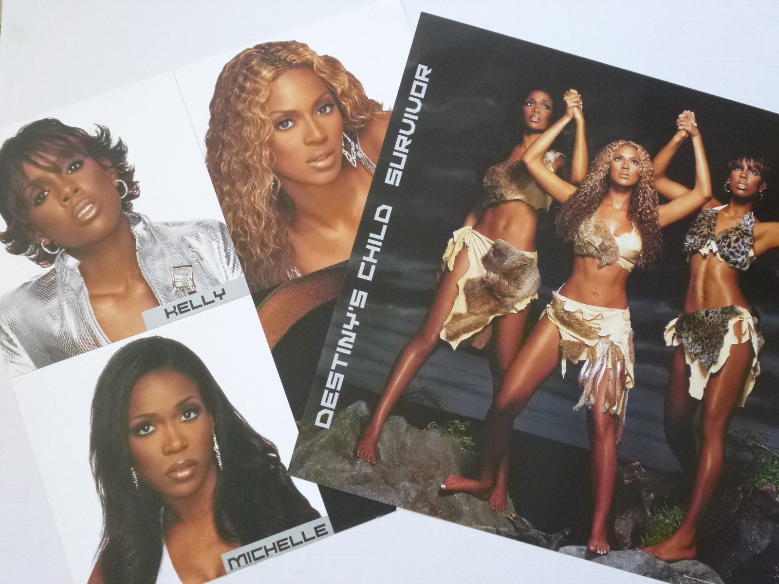DESTINY’S CHILD “SURVIVOR” 2-SIDED PROMO POSTER-Beyonce, Kelly Rowland, Michelle