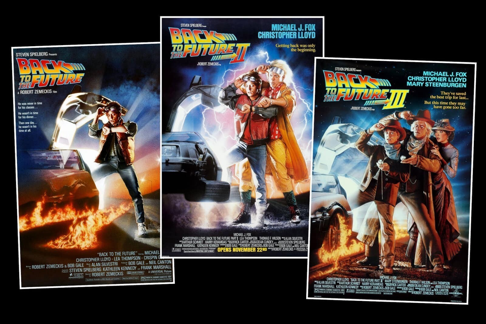 BACK TO THE FUTURE I, II & III MOVIE POSTER SET 11X17 Marty Mcfly Doc 😎🎸🕐🍿