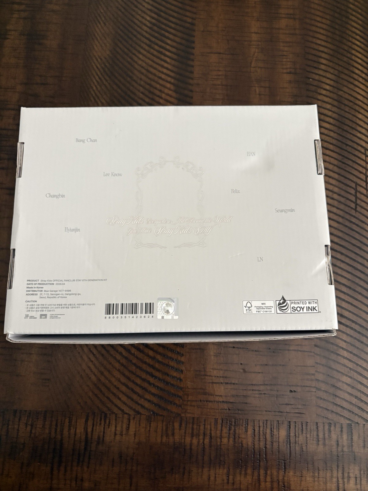 Stray Kids Official Fanclub STAY 6th Generation Membership Kit Full Set-Mint
