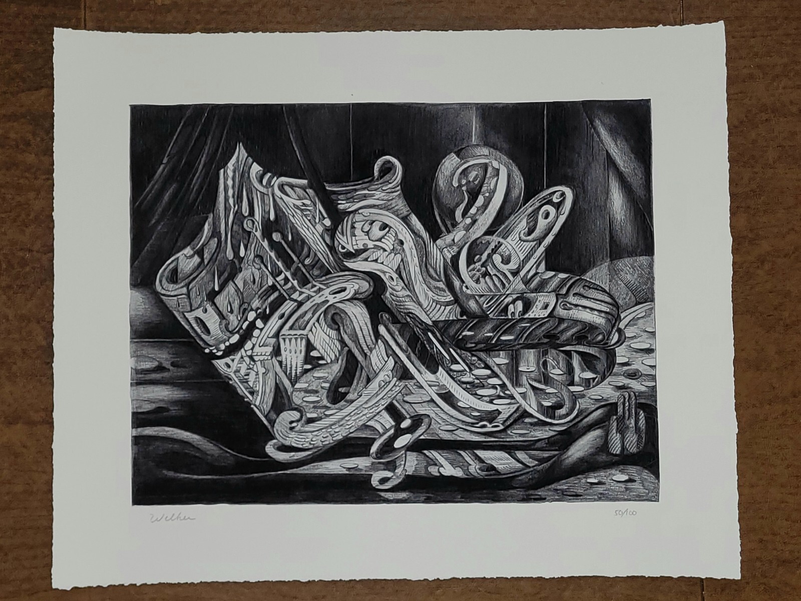 David Welker Lucky Numbers Art Print SIGNED, NUM x/100 Poster 2019 17×14 w/ COA
