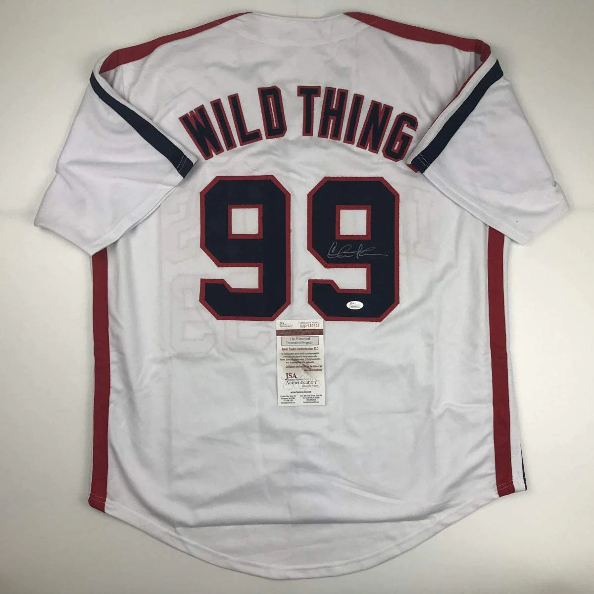 Autographed/Signed Charlie Sheen Wild Thing Ricky Vaughn Major League Movie Base