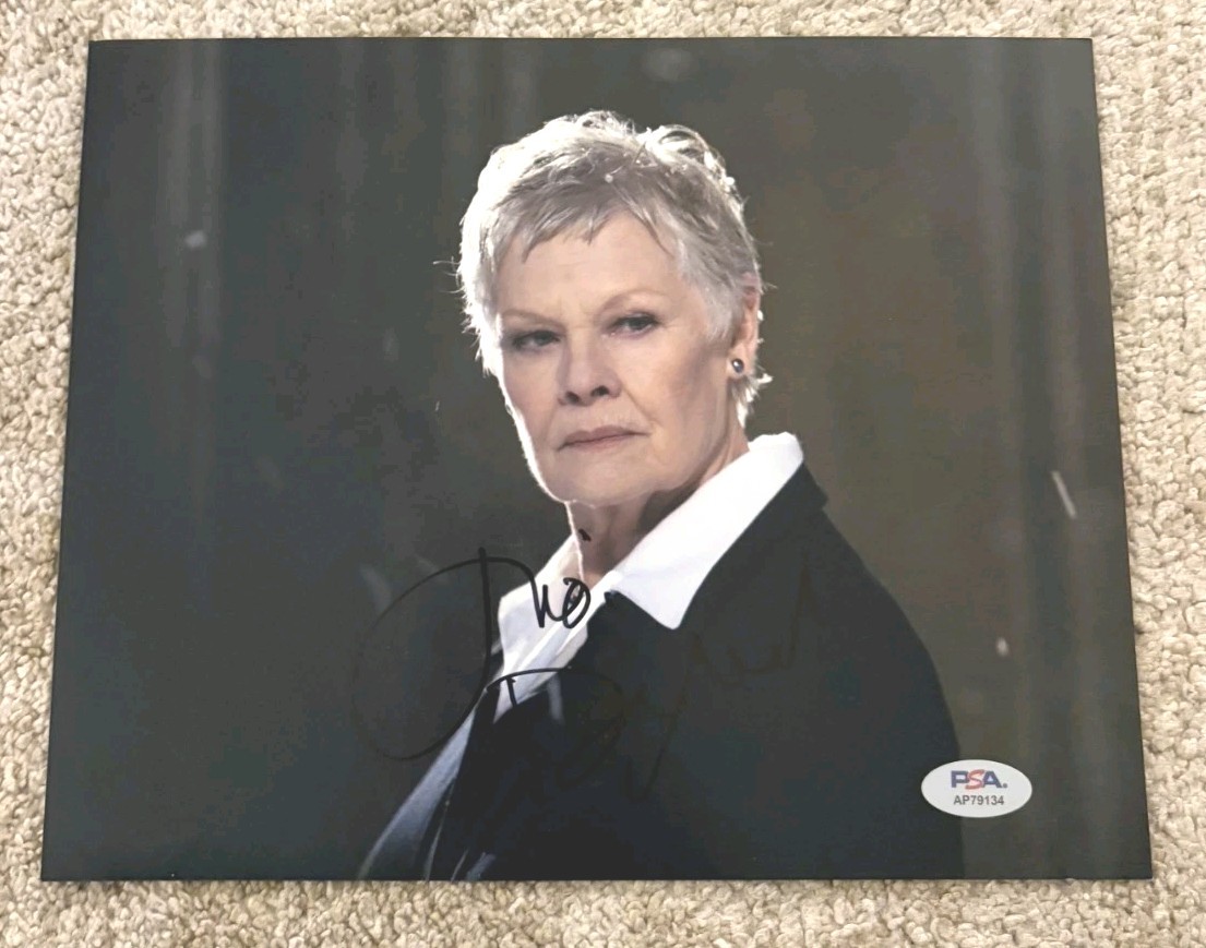 JUDI DENCH SIGNED 8X10 PHOTO DAME PSA/DNA AUTHENTICATED AUTOGRAPH