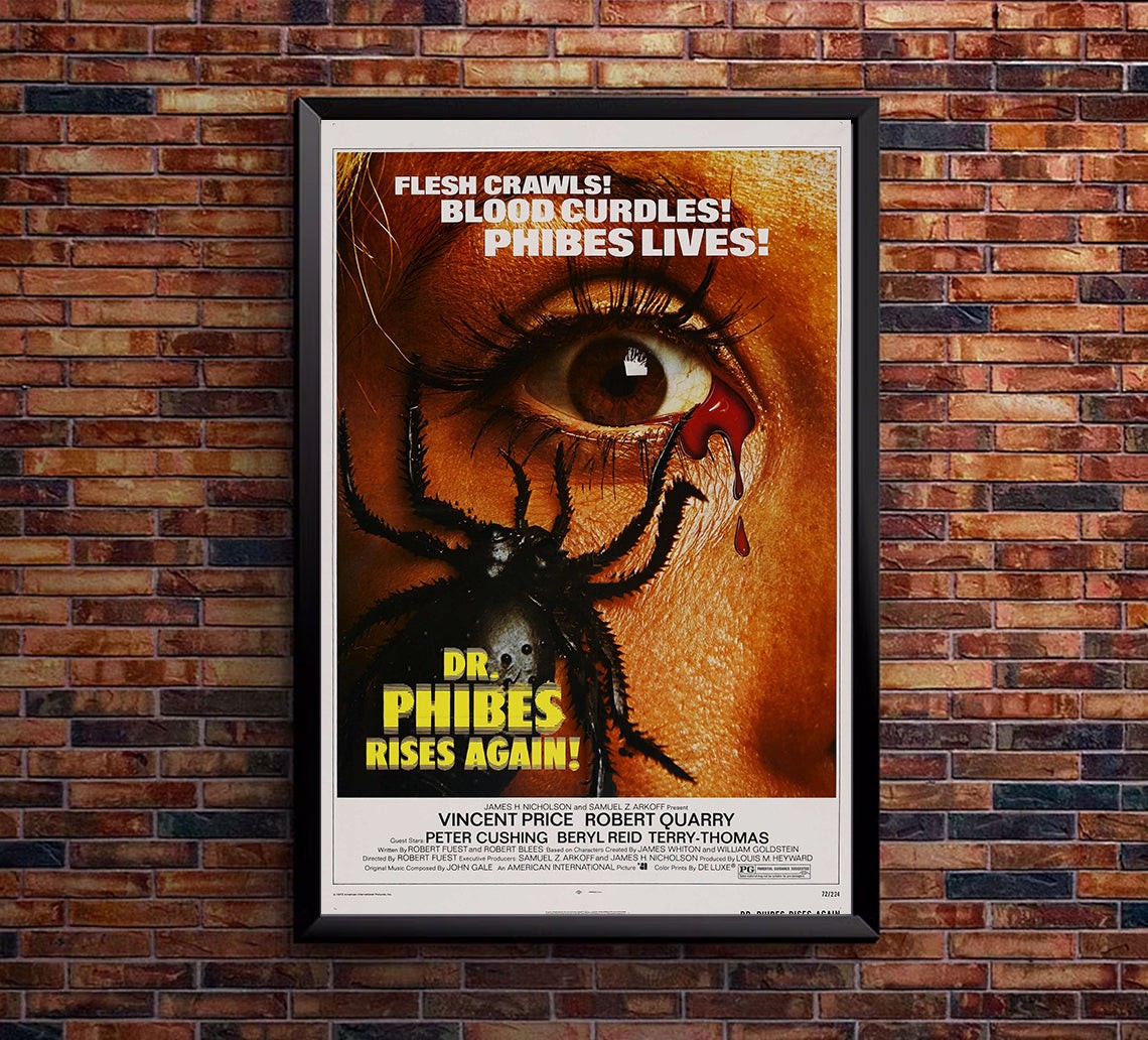 Dr. Phibes Rises Again 1972 – US – v1 – Classic Movie Poster ebay