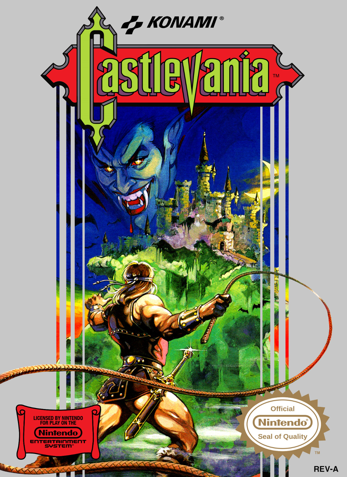 1986 Nintendo NES Castlevania Box Art Poster 11X17 Simon Belmont Dracula 🎮📺