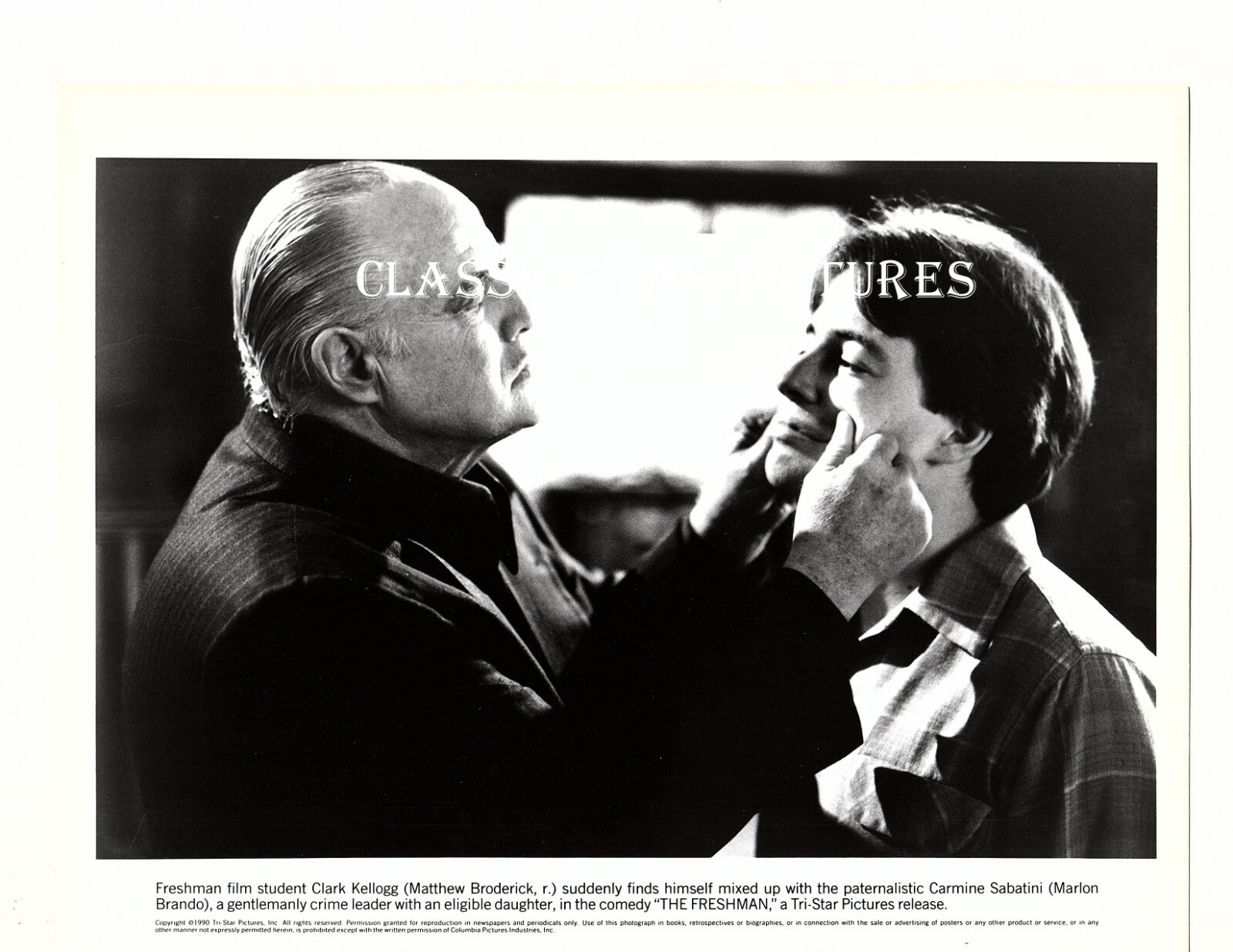 Q169 Matthew Broderick Marlon Brando The Freshman 1990 8 x 10 vintage photo