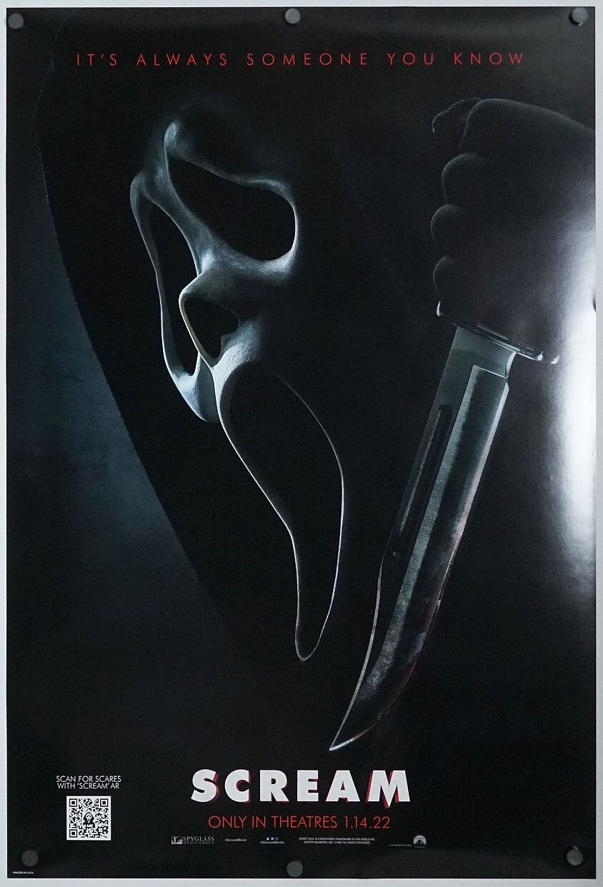 Scream 5 – original DS movie poster – 27×40 D/S Advance 2022