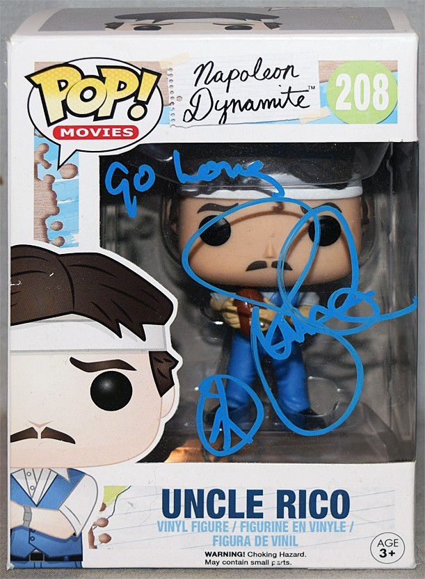 NAPOLEON DYNAMITE -UNCLE RICO- BECKETT JON GRIES Signed/Autograph/Auto FUNKO POP