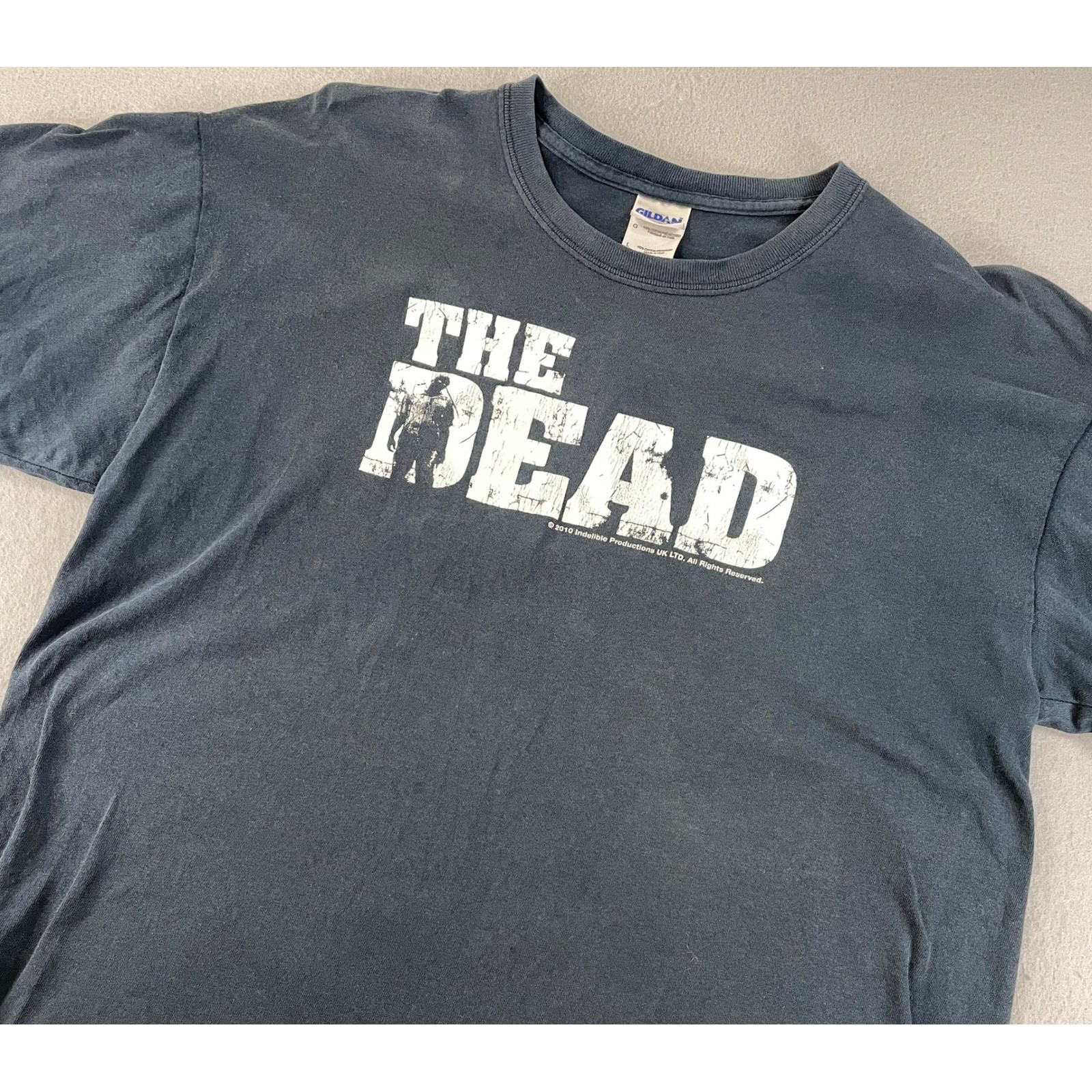 The Walking Dead The Dead Graphic T Shirt Men’s Large Gildan Heavy Cotton 2010