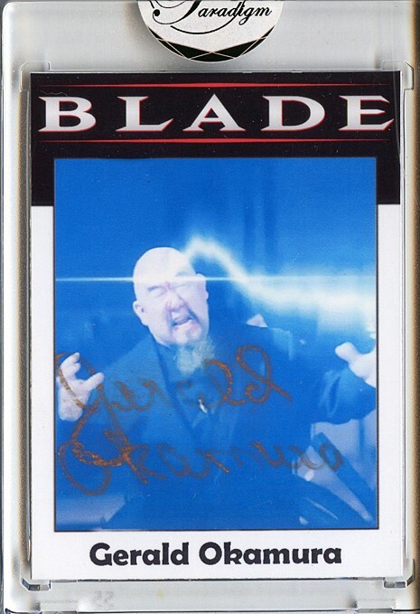 -BLADE- Gerald Okamura Signed/Autograph/Auto Certified Superhero Movie Card