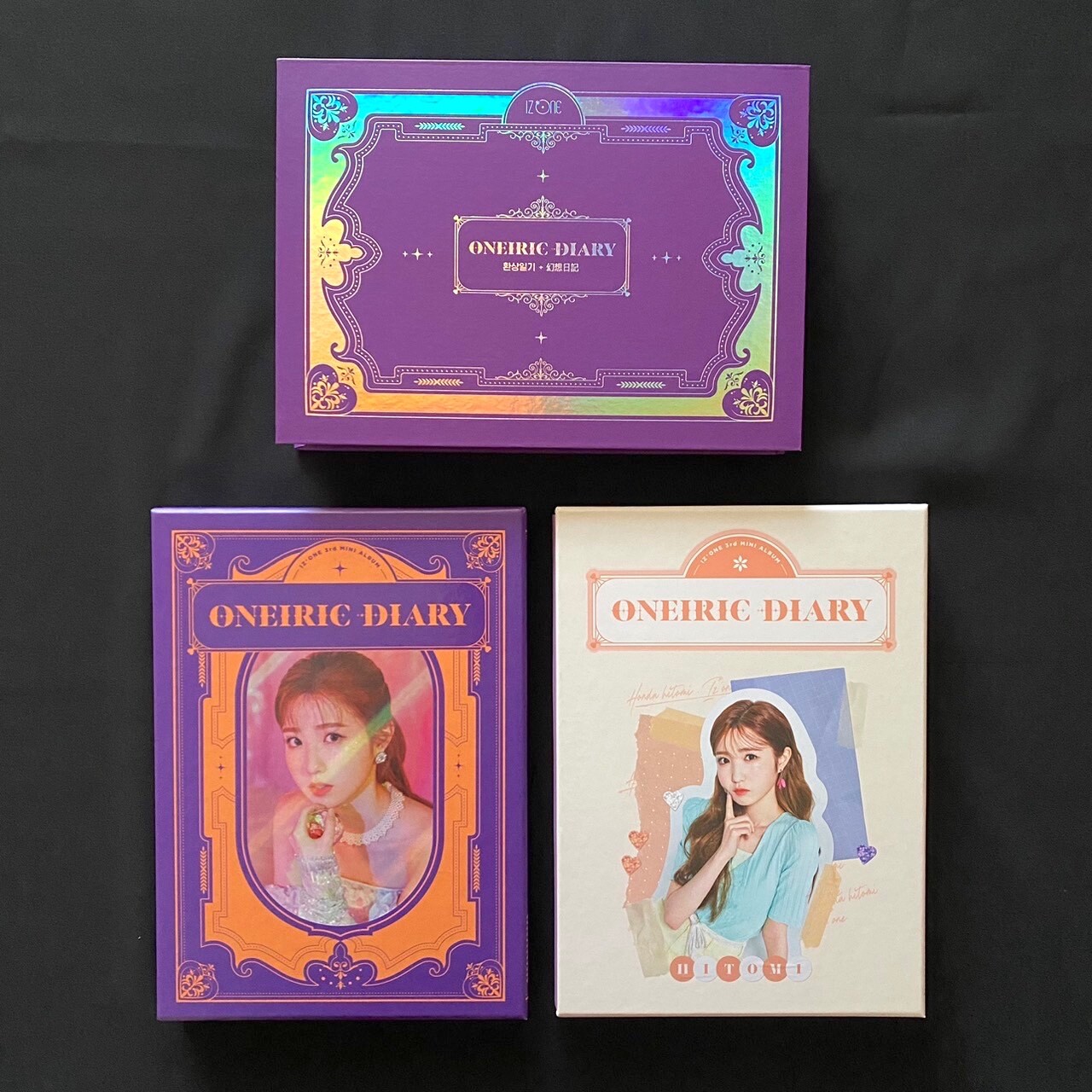 iz*one 3rd Mini Album oneiric diary 3 ver. Hitomi set No photo card IZONE