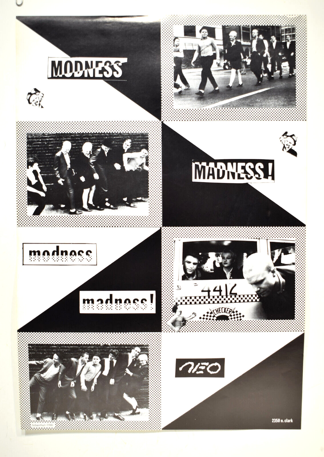 Neo Chicago Nightclub 1980 Original Poster MODNESS MADNESS