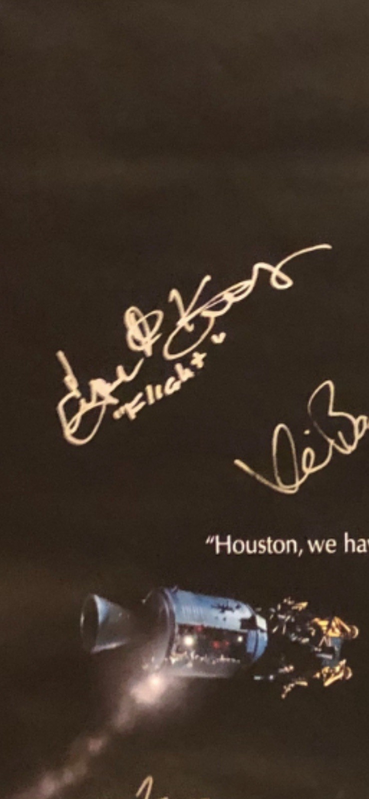 Apollo 13 poster signed by Tom Hanks Kevin Bacon Bill Paxton Ed Harris +4