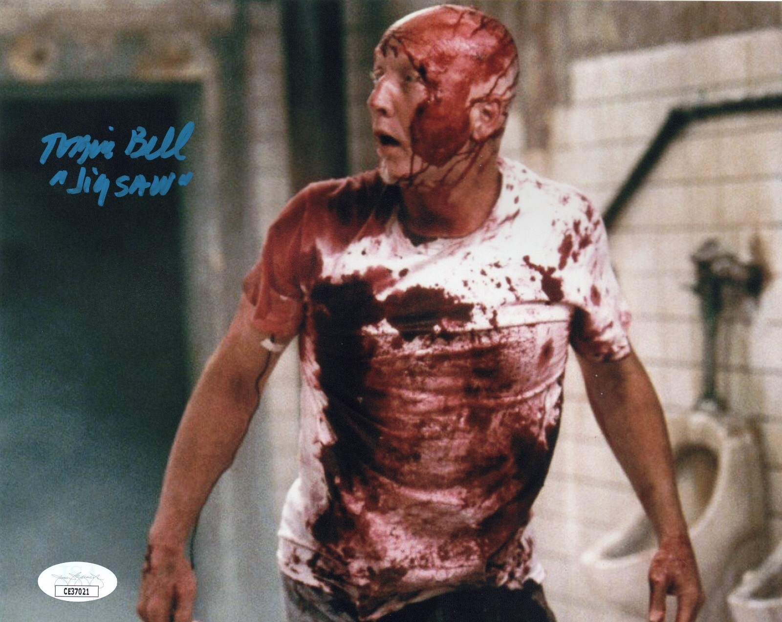 Tobin Bell autographed signed inscribed 8×10 Saw Jigsaw JSA COA