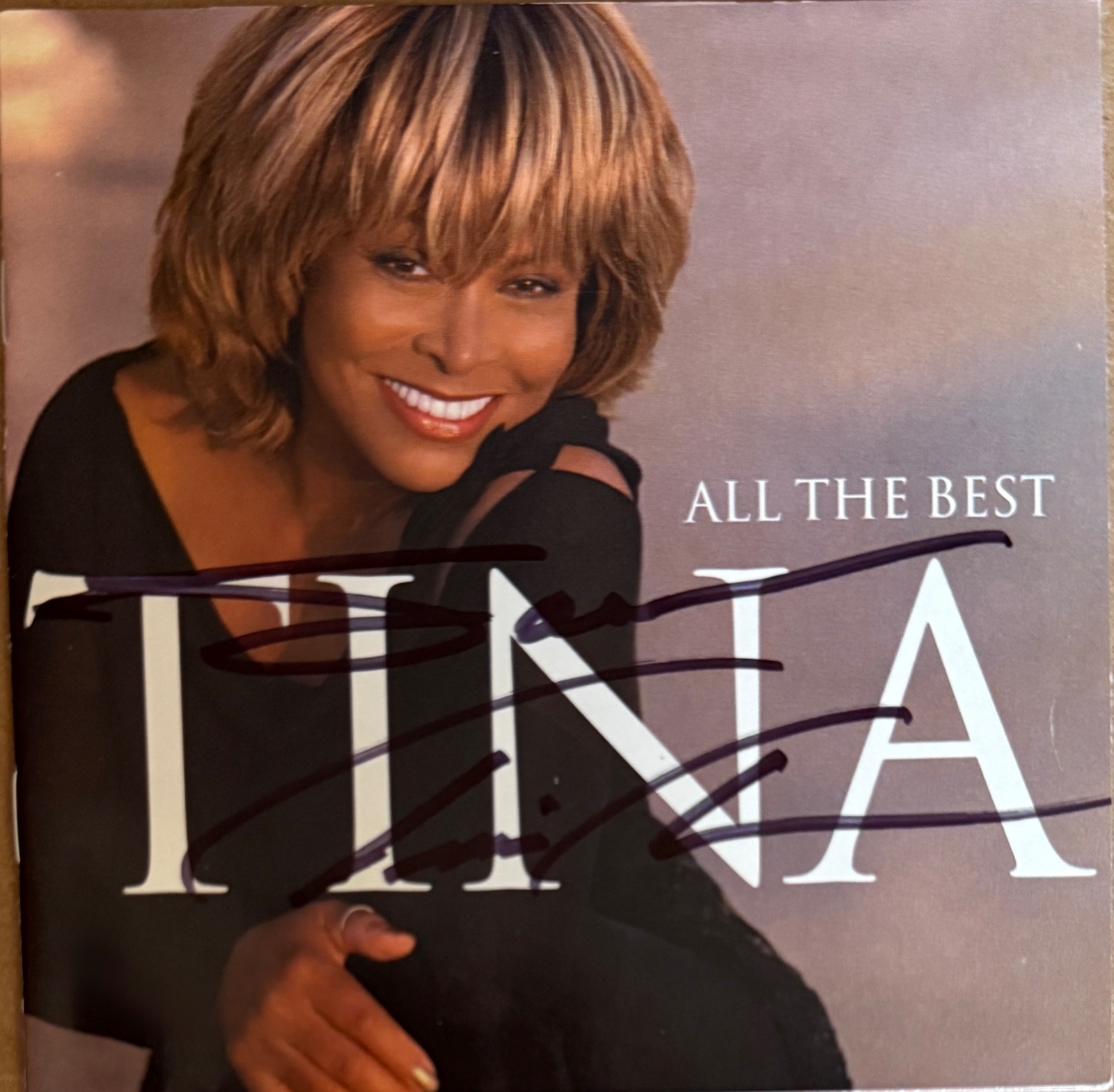Tina Turner : signed All The Best CD autographed EPPERSON LOA last one!
