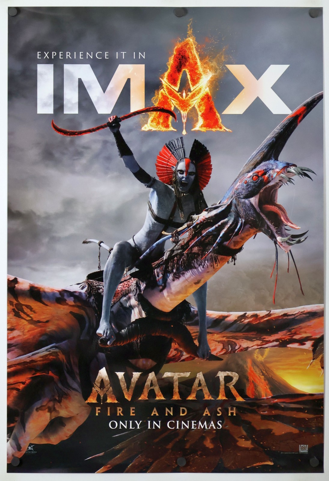 Avatar Fire and Ash – original DS movie poster 27×40 D/S 2025 INTL IMAX Glossy