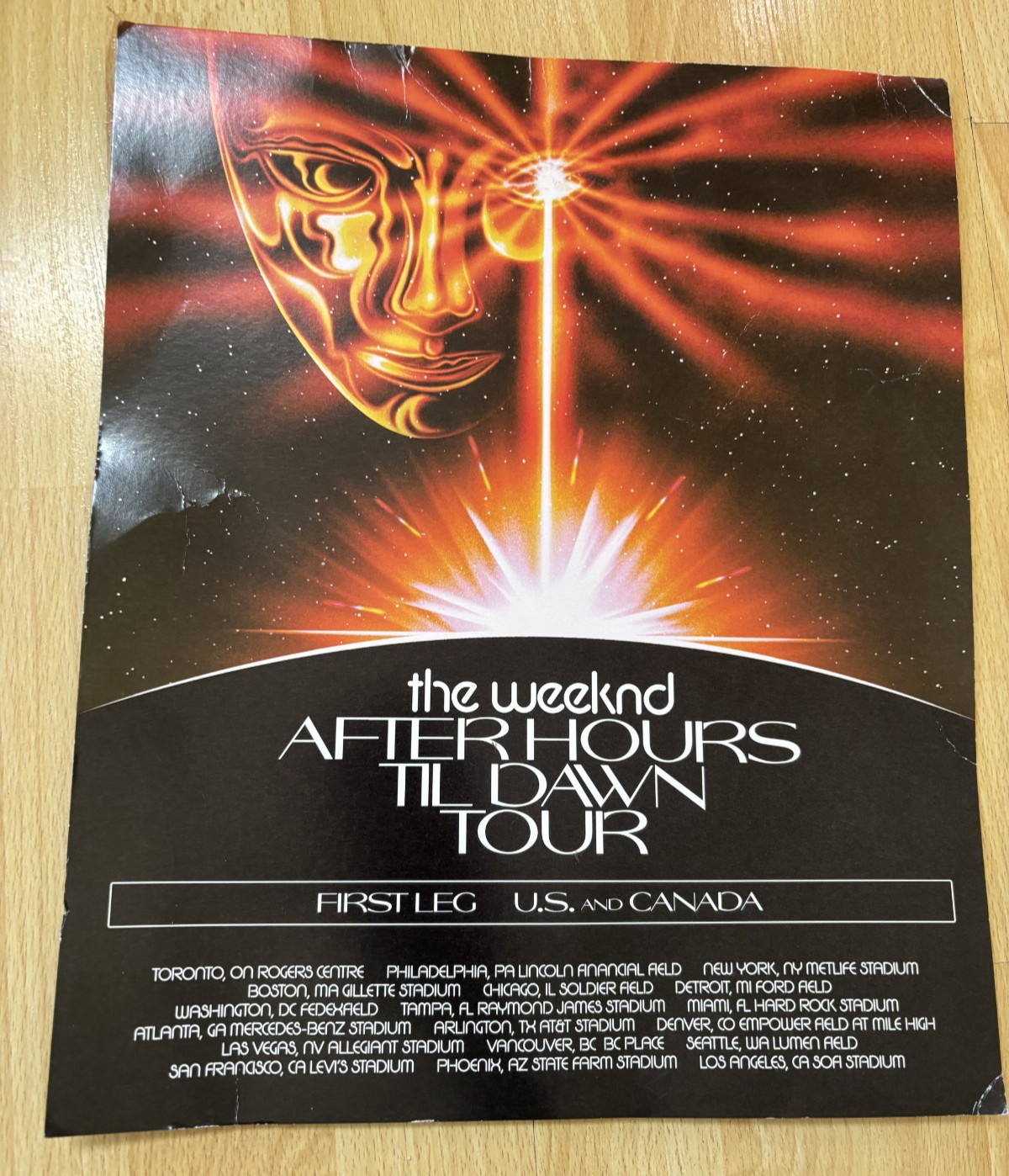 The Weeknd Poster After Hours Till Dawn Tour First Leg