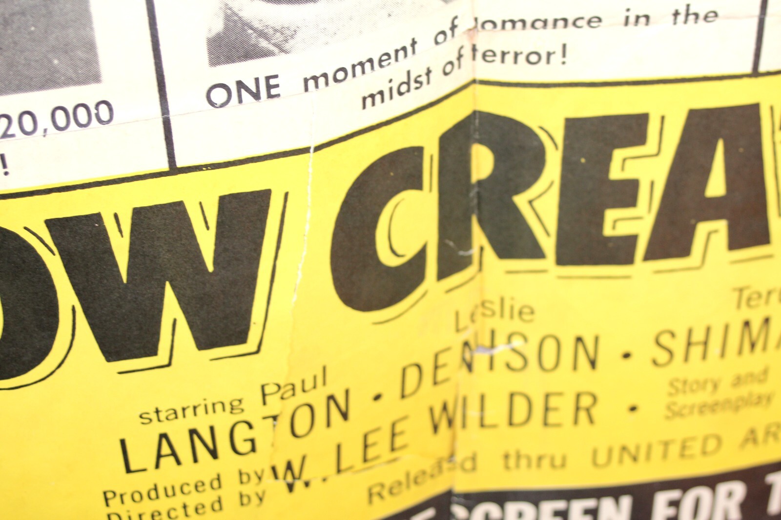 1954 SNOW CREATURE Half Man Half Monster ORIGINAL Movie Poster- 27×41″ A17-5-21
