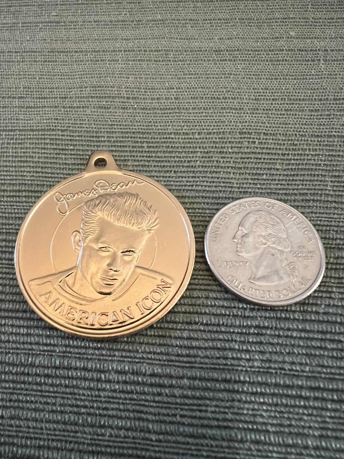 James Dean American Icon Stars of the Stage and Screen Keychain 1987 AMC Coin