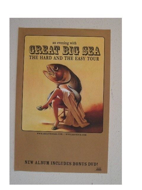 Great Big Sea Poster Fish Chick The Hard & Easy Tour