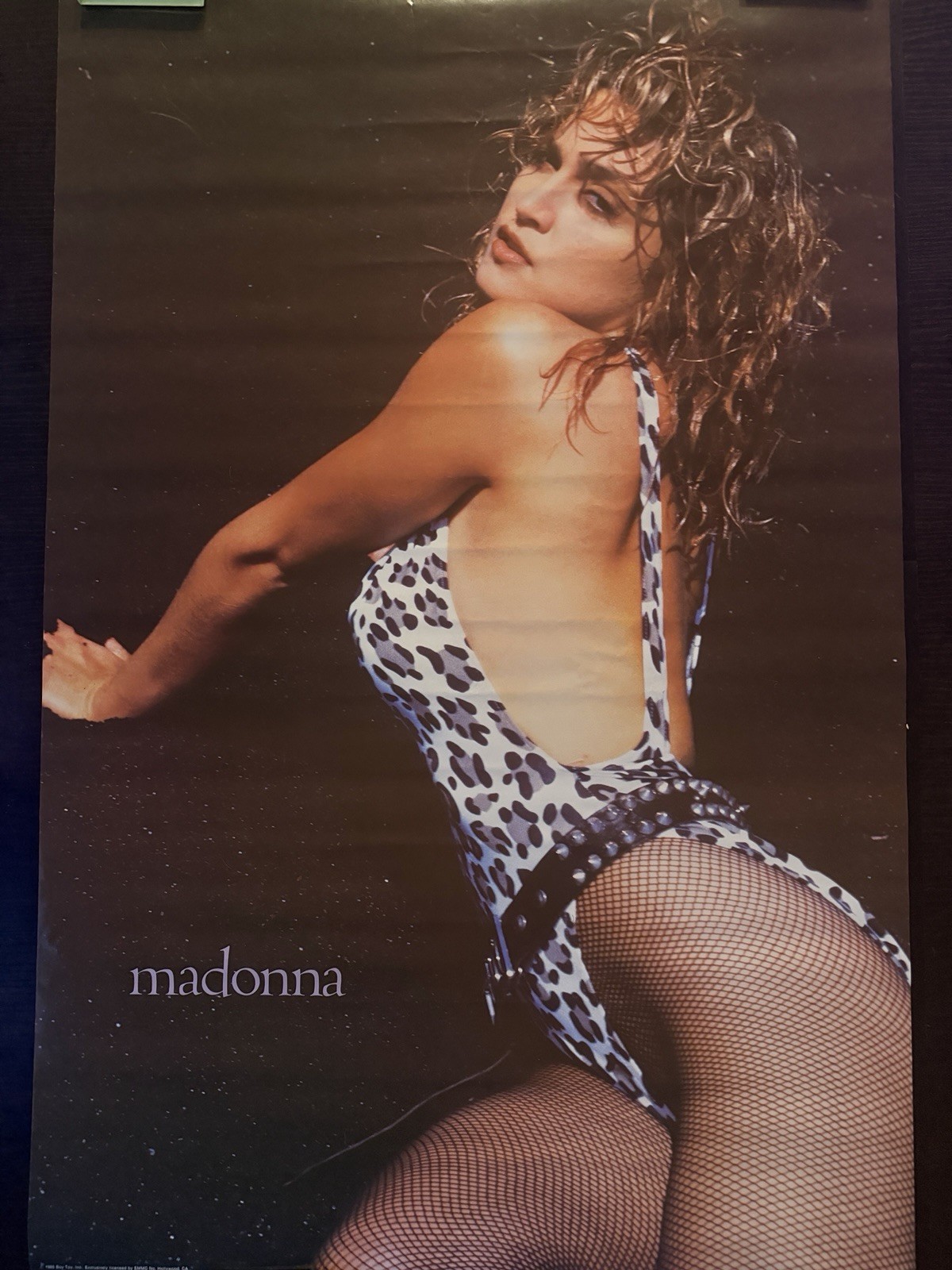 Vintage 1985 Madonna Leopard Swimsuit Bi-Rite POSTER 23x35in Boy Toy