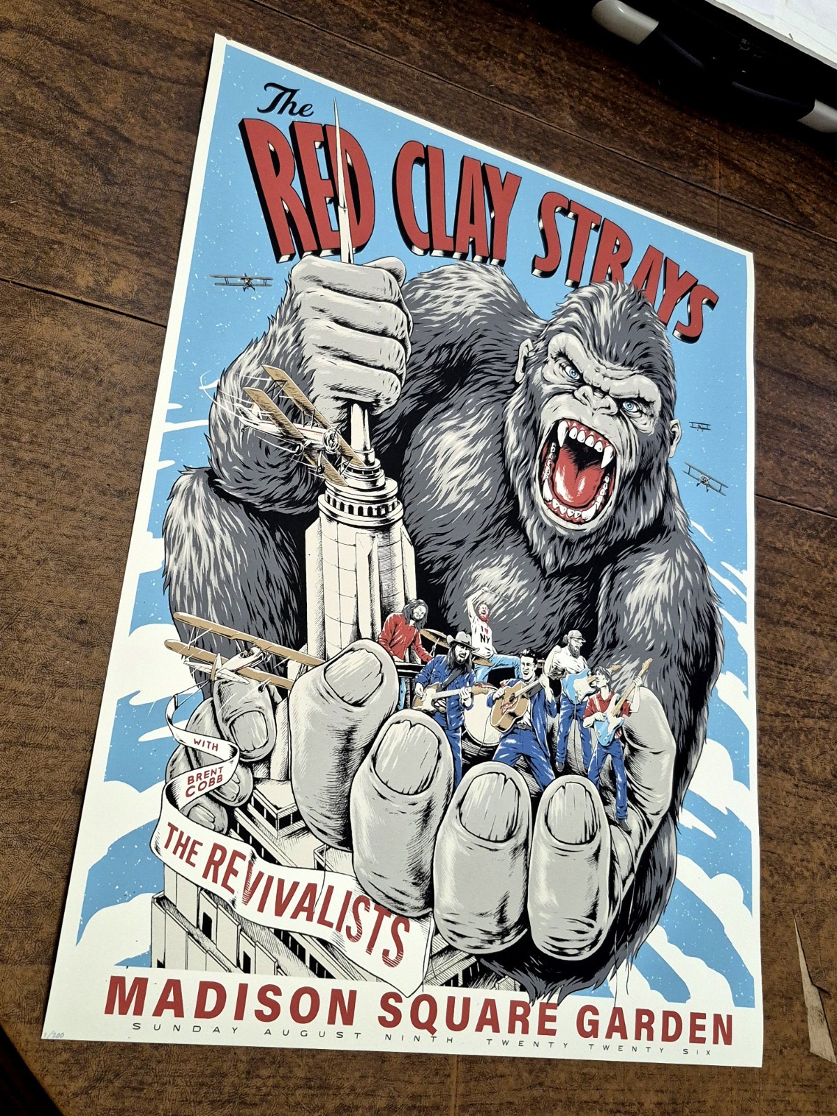 The Red Clay Strays Poster MSG #/200 OFFICIAL Show Ed NEW YORK 2026 MUST READ!
