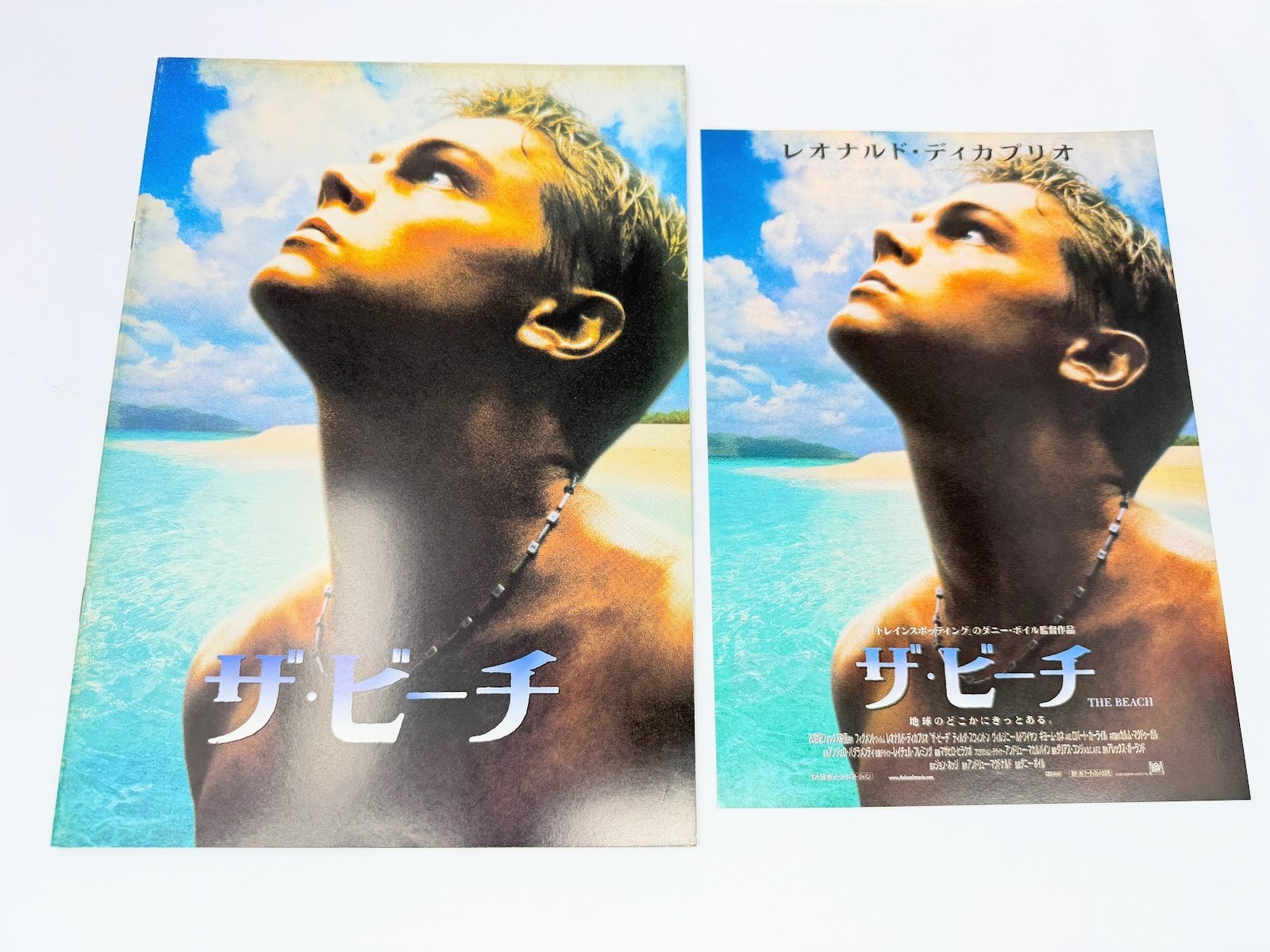 The Beach (2000) Japanese Movie Program +Flyer Leonardo DiCaprio Danny Boyle