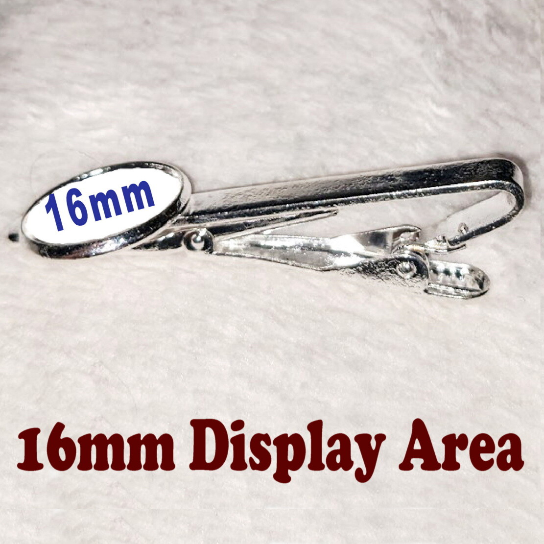 Dark Shadows Barnabas Collins Tie Clip Clasp Bar Slide Silver Metal Shiny
