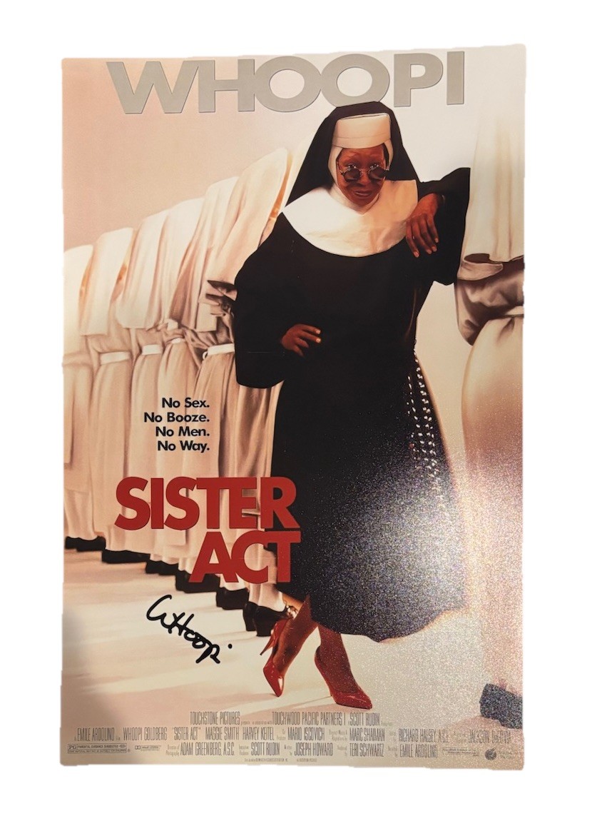 Whoopi Goldberg The Sister Act Movie Signed Autographed 11×17 Photo