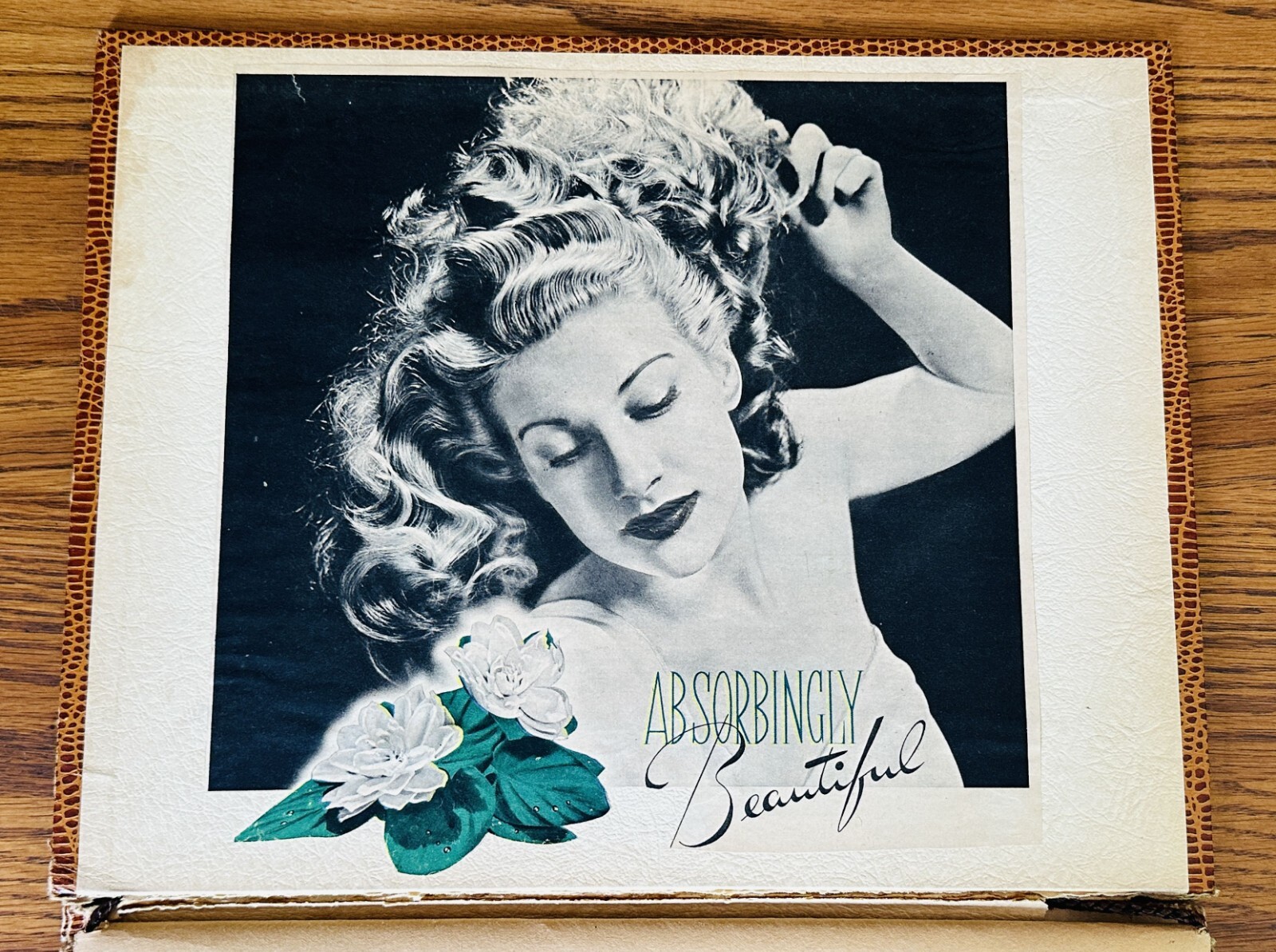 VTG HOLLYWOOD SCRAPBOOK WOMEN MOVIE STARS GINGER ROGERS HEDY LAMARR LUCILLE BALL