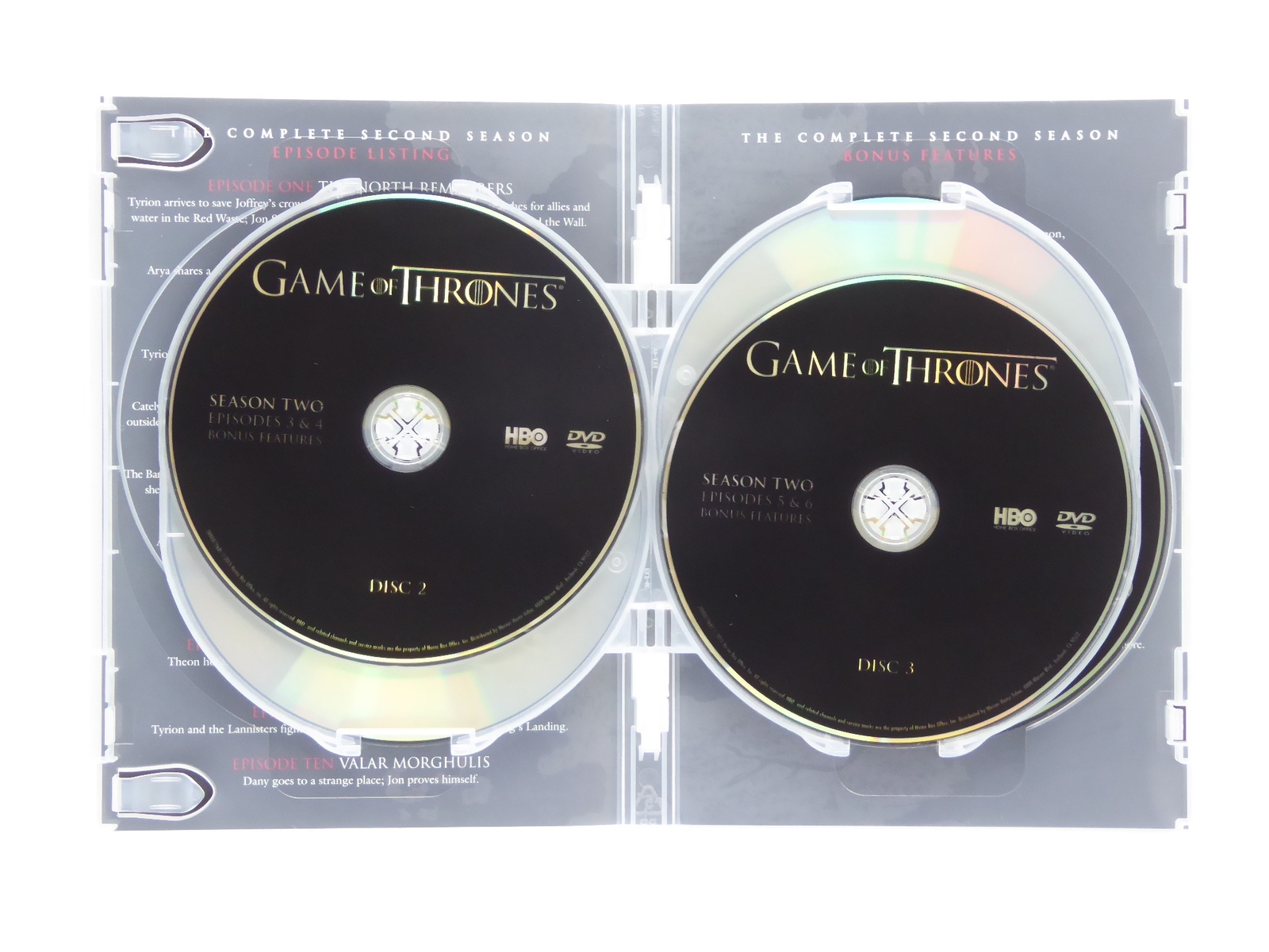 George R.R. Martin Signed Games of Thrones The Complete 2nd Season DVD Cover