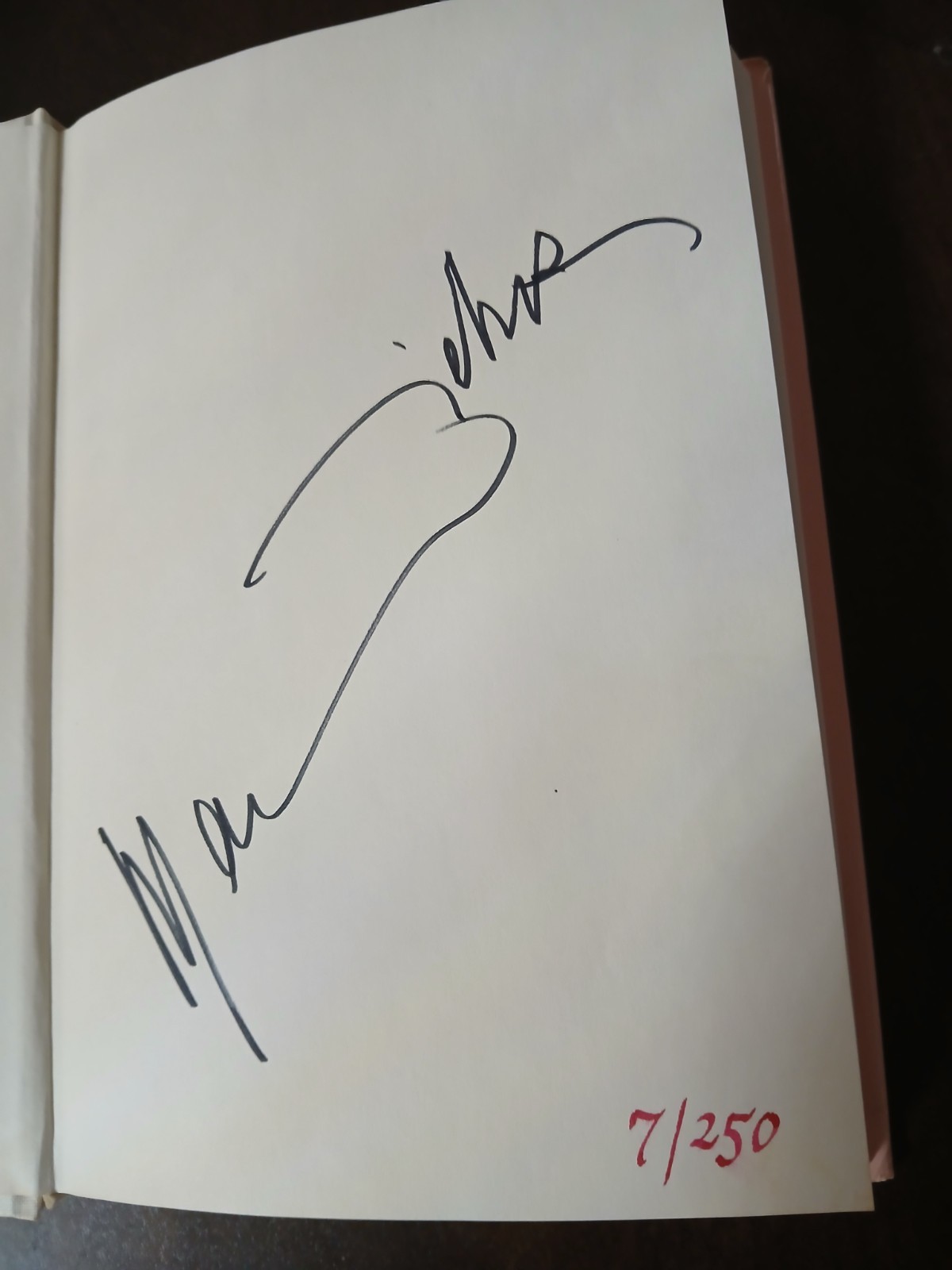 Marlene Dietrich signed limited edition book number 7 of 250