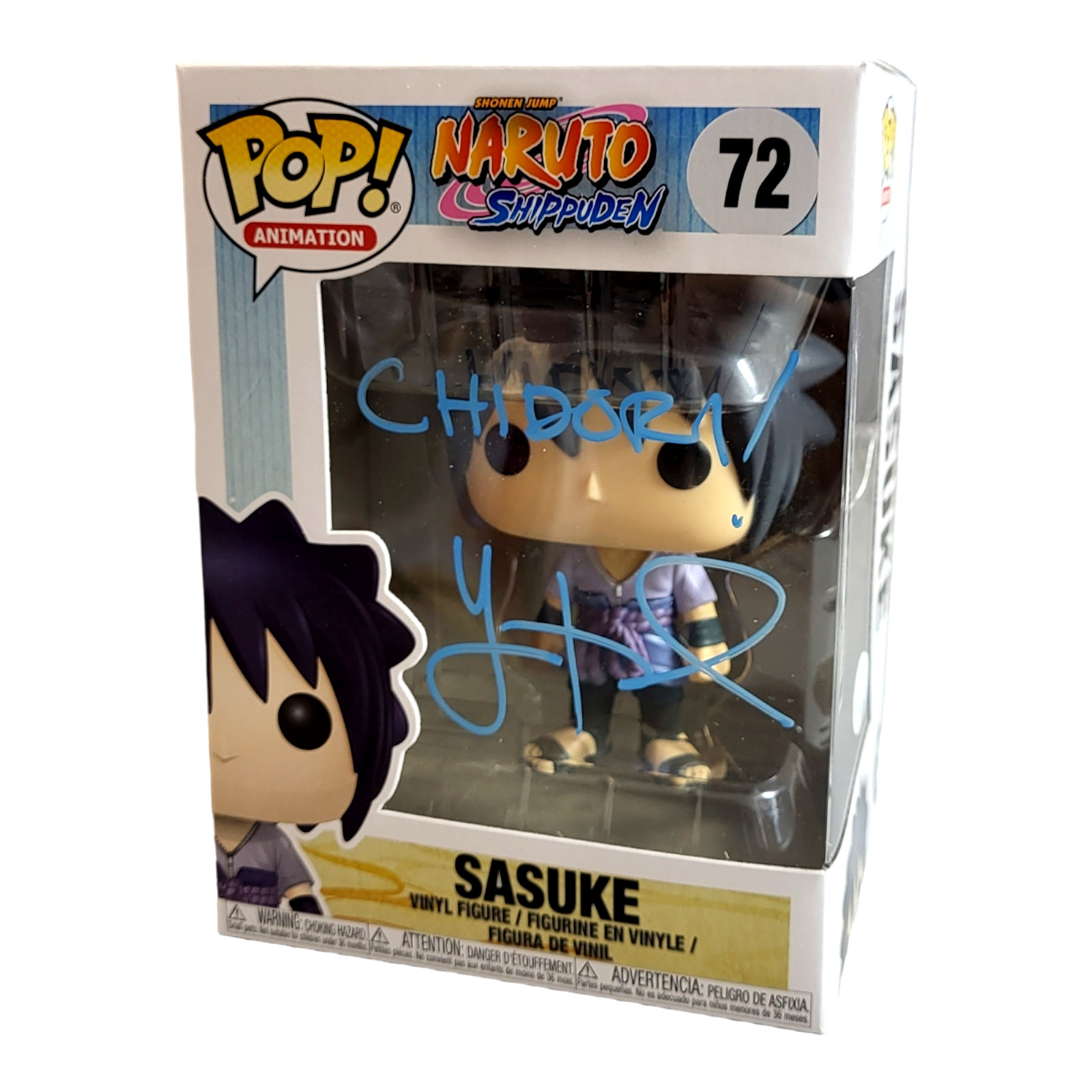 Yuri Lowenthal Signed Funko Pop Sasuke Uchiha JSA COA 752 Naruto Boruto