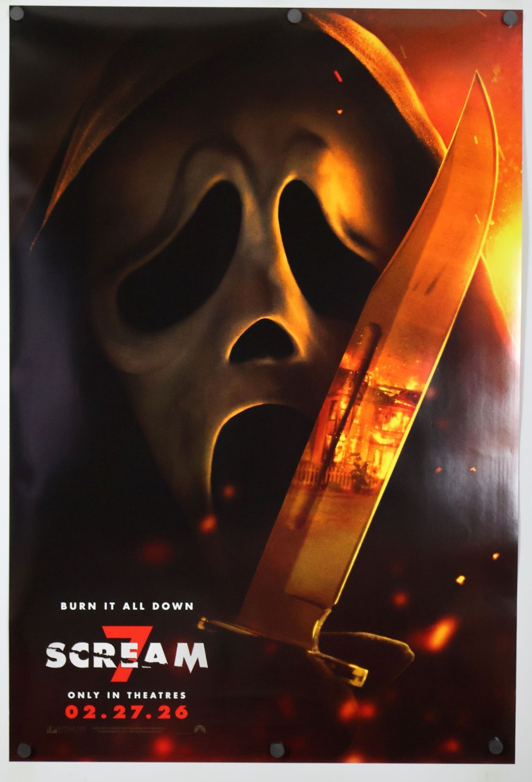 Scream 7 – original DS movie poster D/S 27×40 US2025 Advance – MINT , Pristine