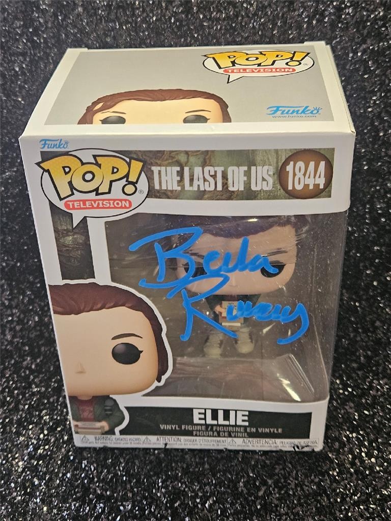 BELLA RAMSEY HAND SIGNED AUTOGRAPHED FUNKO POP! 1844 THE LAST OF US ELLIE W/ COA