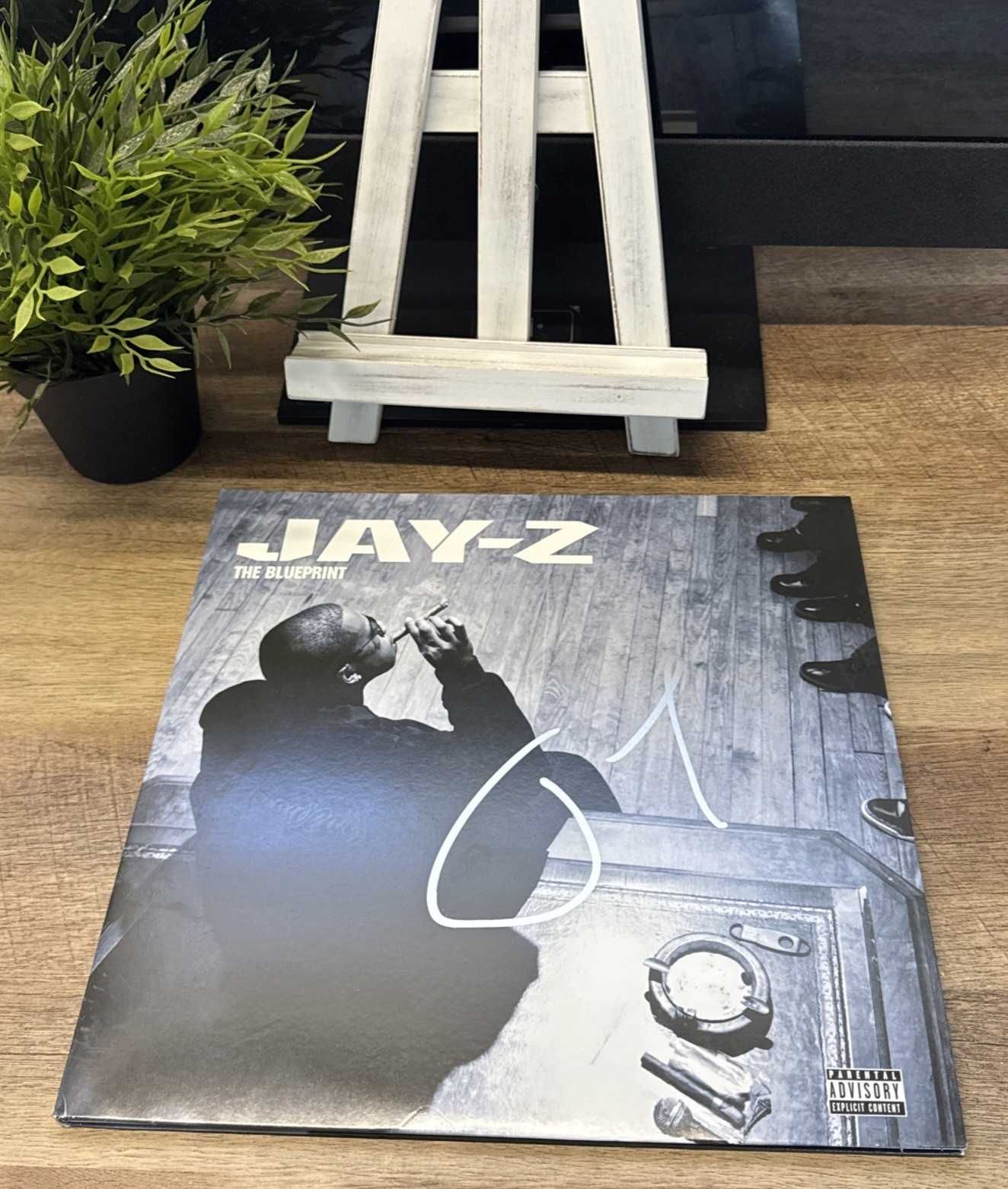 Jay-Z Signed Autographed “The Blueprint” VINYL LP COA & Matching Hologram Proof