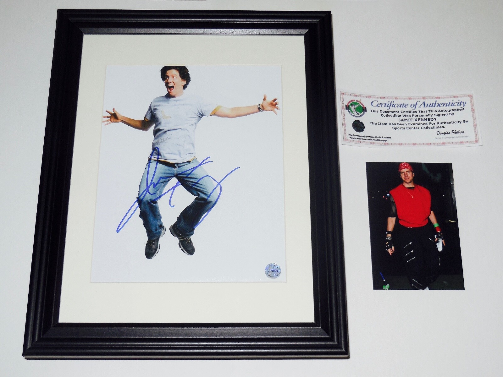 JAMIE KENNEDY Autographed Photo – SCREAM / MALIBU MOST WANTED – Framed & Matted!