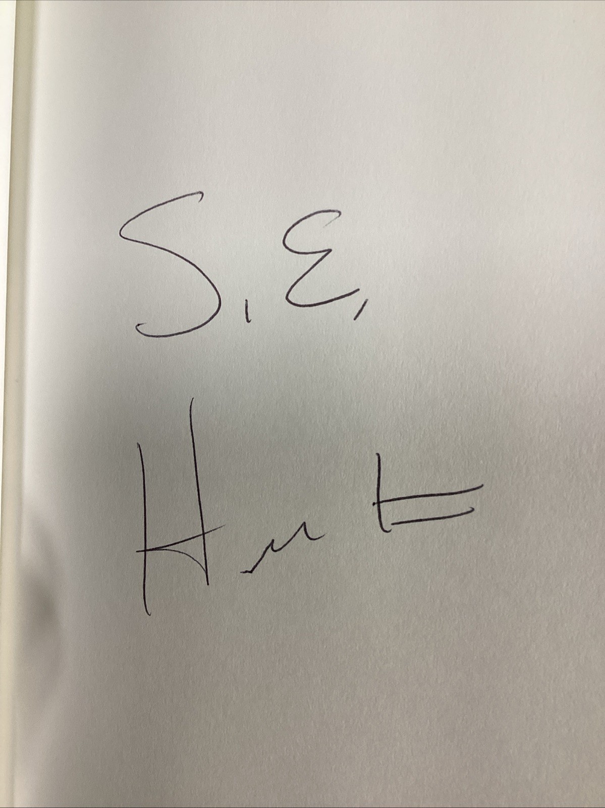 SE Hinton Signed Book The Outsiders HCB Anniversary Edition Writer Autograph JSA