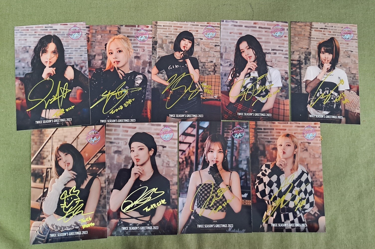 TWICE Secret Life Autographed Signed Photo 4*6 K-POP Collection 2022