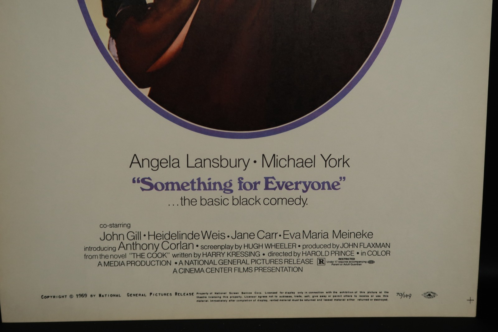 Something for Everyone Window Card 1970 Movie Poster 14 x 22 NSS 70/149 Lansbury