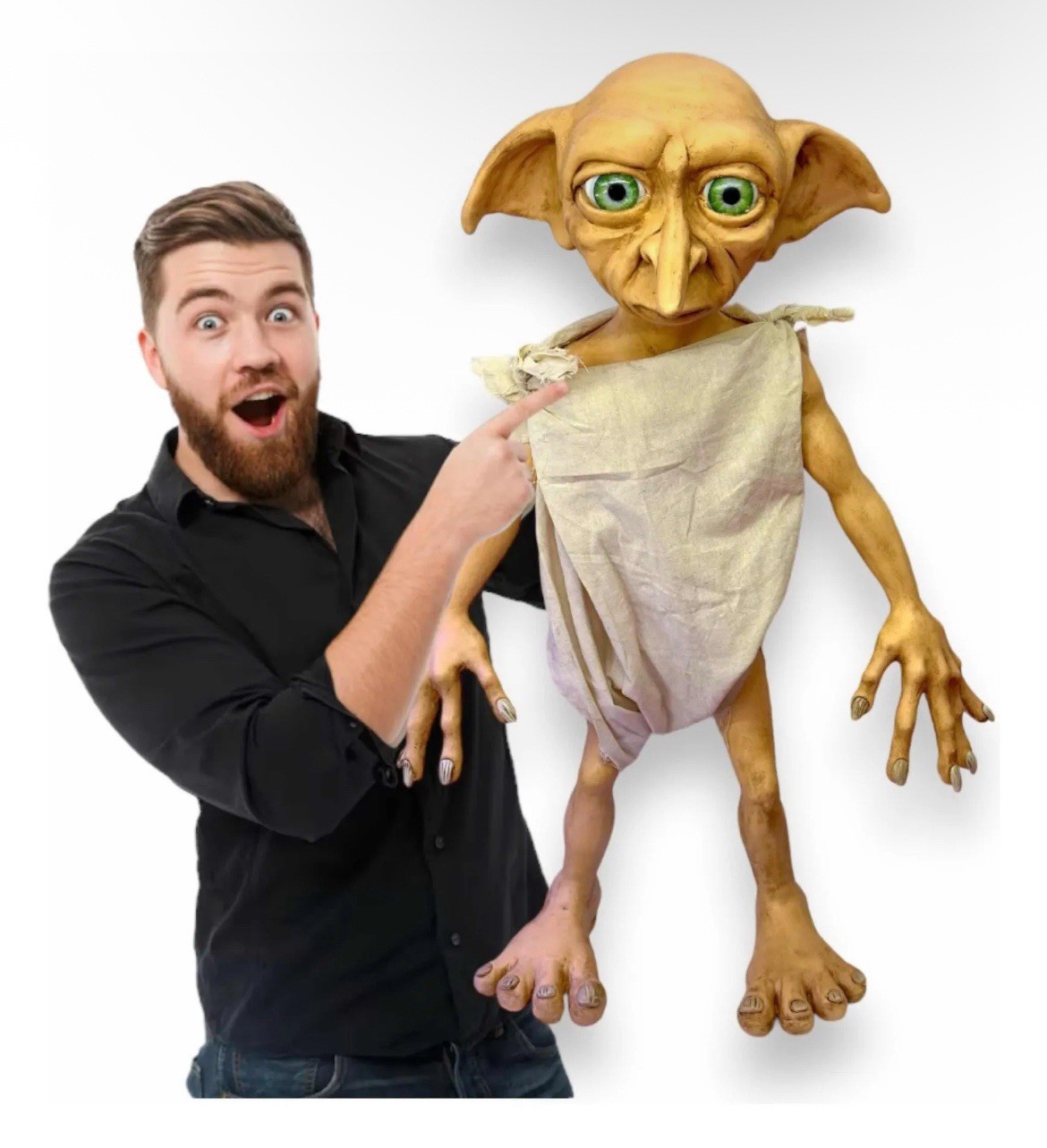 Harry Potter Dobby The House Elf Doll Figure 30” Prop Custom Handmade In Mexico
