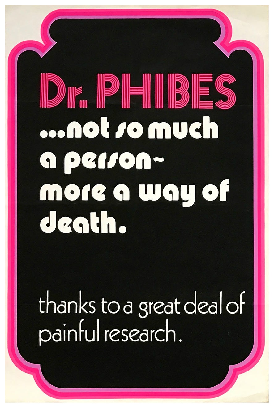 The Abominable Dr. Phibes 1971 – United Kingdom – v4 – Classic Movie Poster ebay