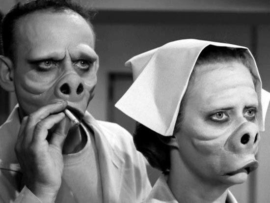 Twilight Zone TV series Eye of the Beholder1962 doctor & nurse 18×24 Poster