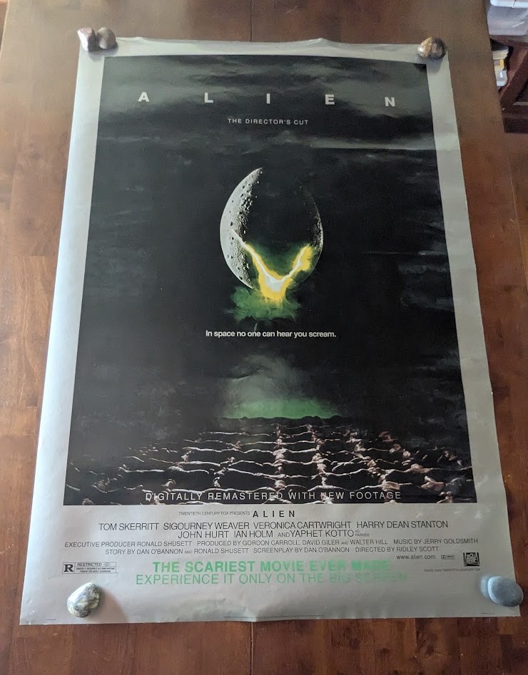 ALIEN DIRECTOR’S CUT Double Sided Original Movie Poster 27×40