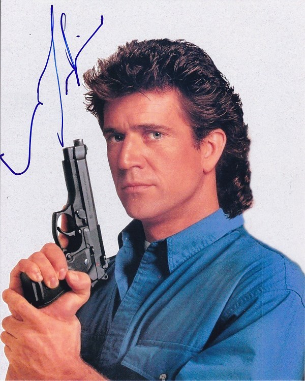 MEL GIBSON signed autographed 8×10 LETHAL WEAPON MARTIN RIGGS photo