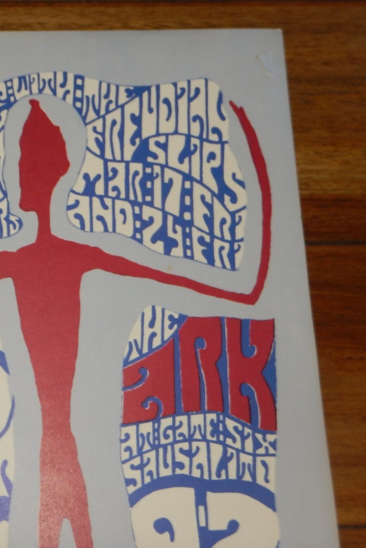 ORIGINAL 1967 BALTIMORE STEAM PACKET – AT THE ARK IN SAUSALITO CONCERT POSTER